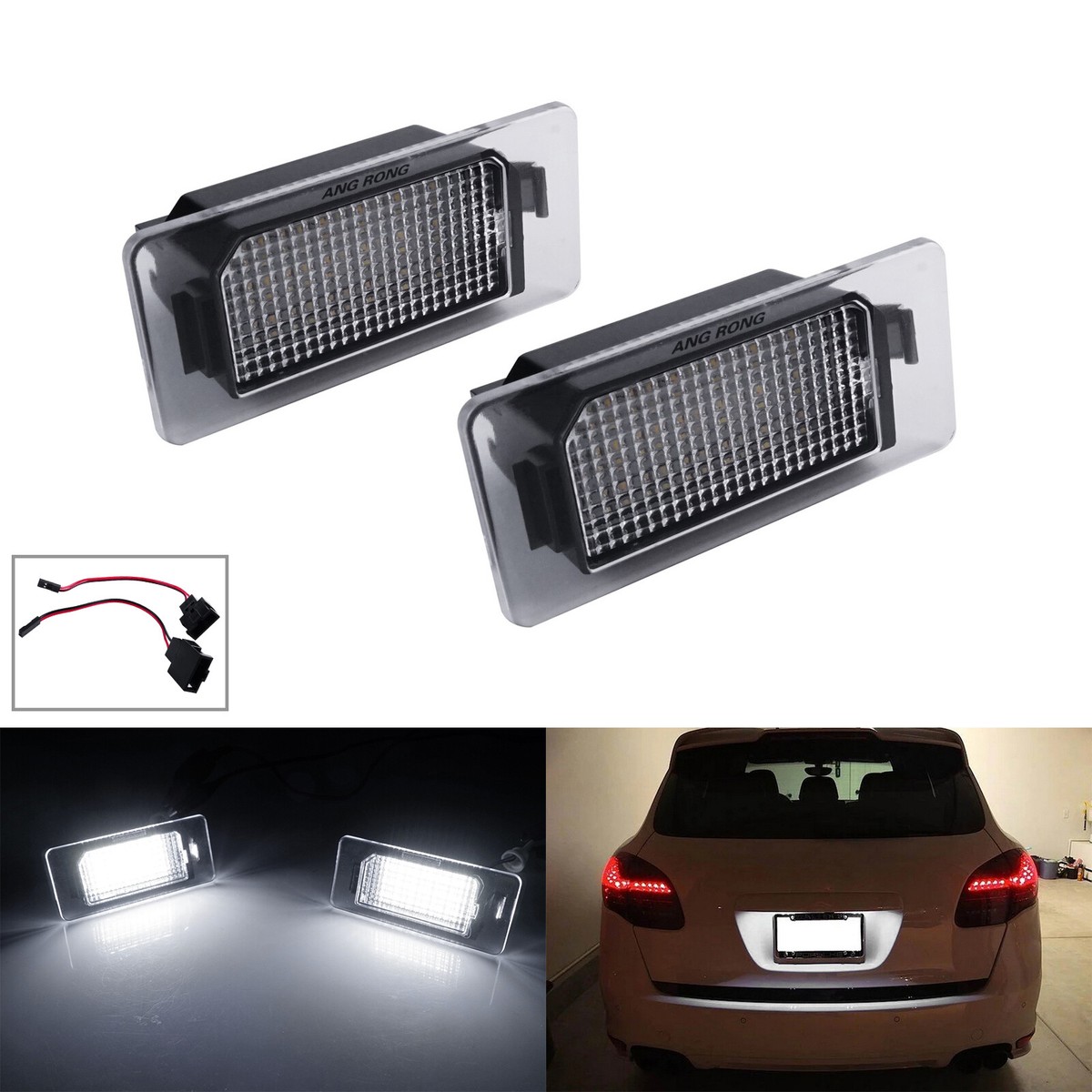 White LED License Number Plate Light For VW Golf Passat B6 Audi A1