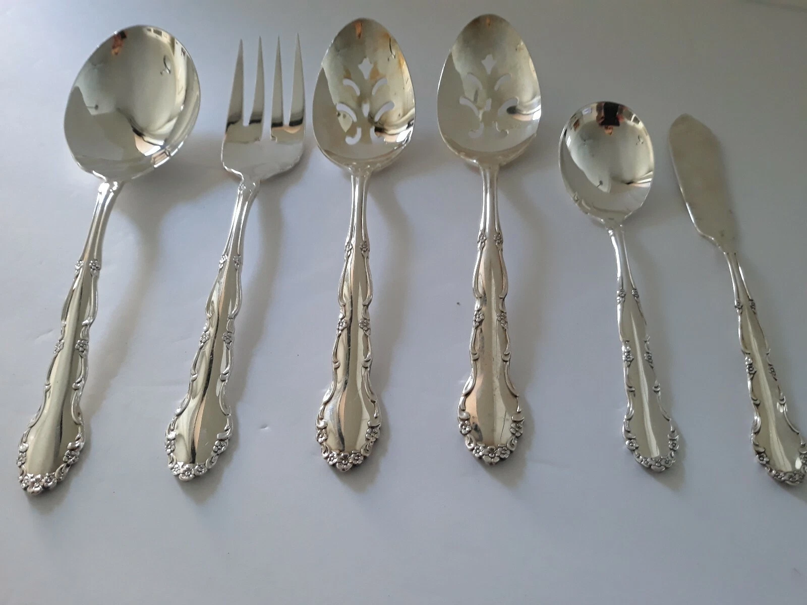 Oneida FLIRTATION Silverplate SERVING SET 6 Piece (S8)