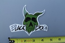 Black Dog Surfboards Clothing Skull Graffiti Clear V53A Vintage Surfing STICKER