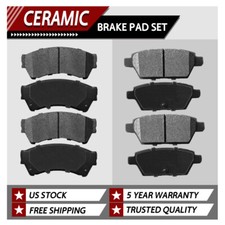 Front & Rear Ceramic Brake Pads Set For Ford Fusion Lincoln MKZ Mazda 6 Milan