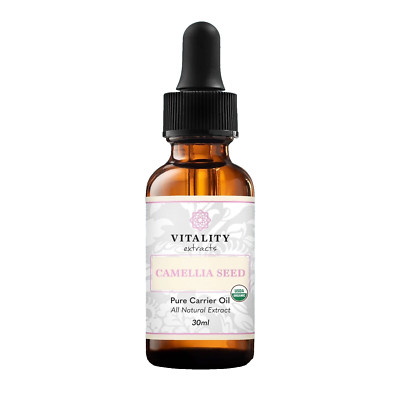 Vitality Extracts Camellia Seed Pure Carrier Oil -  All Natural Extract - 30ml