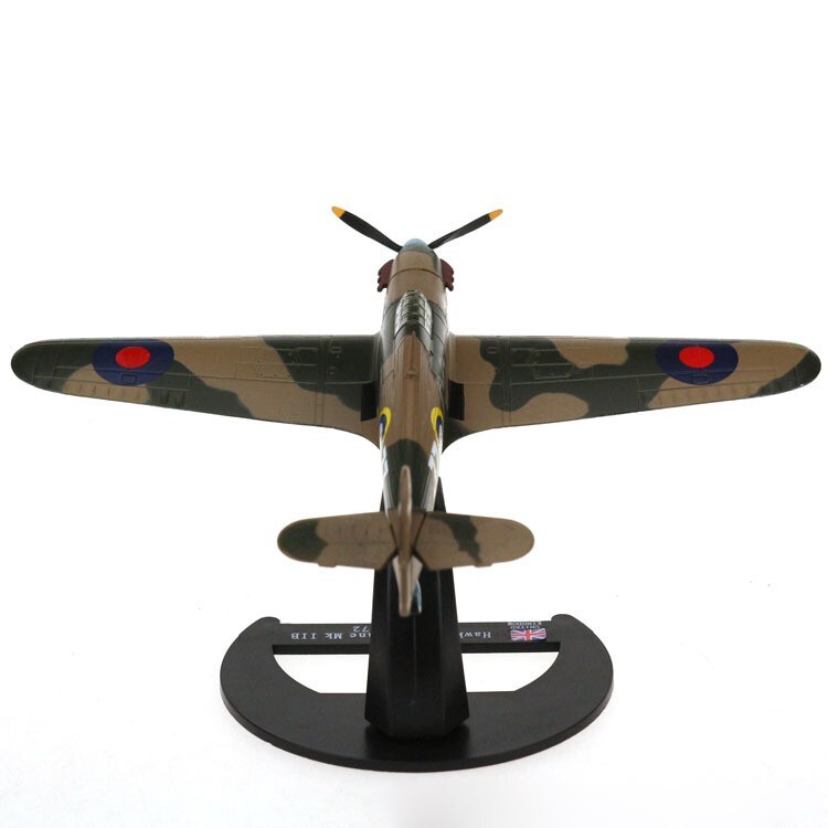 1:72 WW2 RAF Hawker Hurricane Fighter Aircraft Model Diecast Military ...