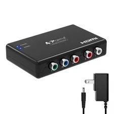 Component to HDMI Converter Support 1080P for PS2 PS3 Xbox HD Devices