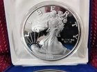 Silver bullion, 1999 , 4"wide 1Lb. .999 fine silver (14.8)
