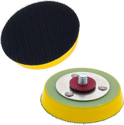 Dura-Gold Pro Series 3'' Hook & Loop DA Backing Plate Pad, 2 Pack - Flexible 14mm