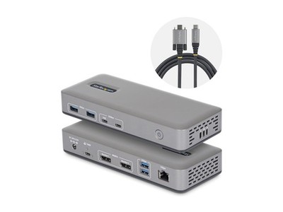 StarTechcom USB-C Dock 2x DP 4K60 1GbE 100W PD La 201EU-USBC-DOCK