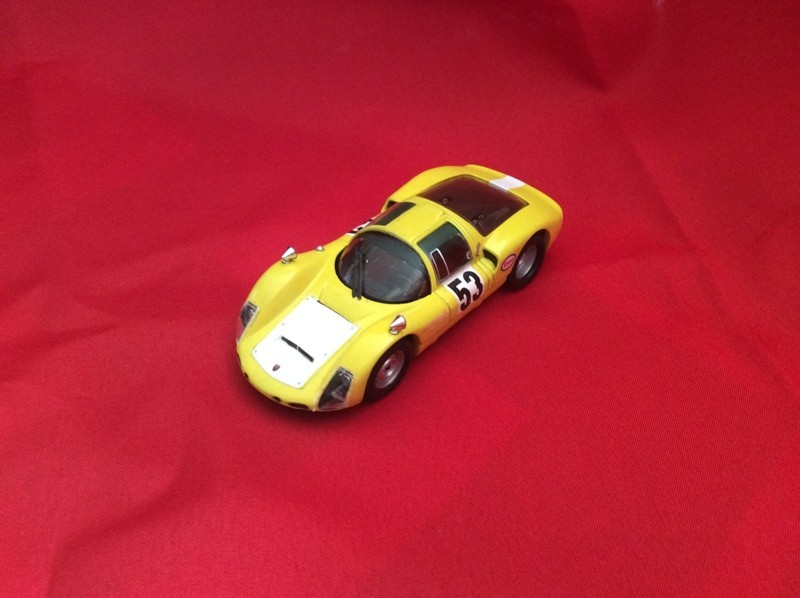 ALO 1:43 PORSCHE 906 CARRERA 6 PIERRE MARX URCY 1968 voiture miniature en résine neuve