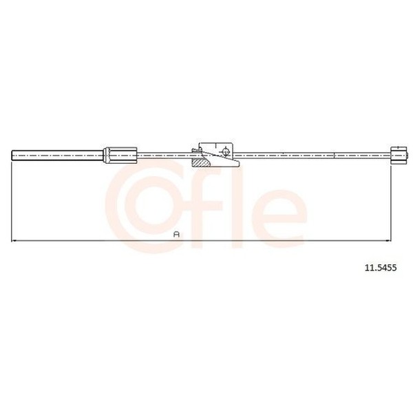 Cofle 11.5455 Seilzug, Feststellbremse-image