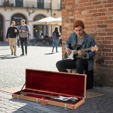 Bass Guitar Hard Case Standard Electric Bass Guitars Hardshell Case With Keys