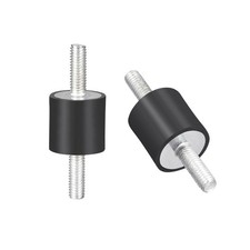 4pcs 20 x 20mm Rubber Mounts Industry Vibration Isolators with M6x18mm Studs