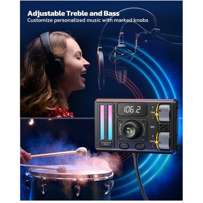 Bluetooth 5.3 Car Adapter with DSP Noise Cancellation