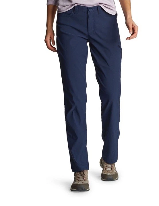 $70 Eddie Bauer Women's Rainier Stretch Hiking Pants-Indigo - Size: 6 - New Tag