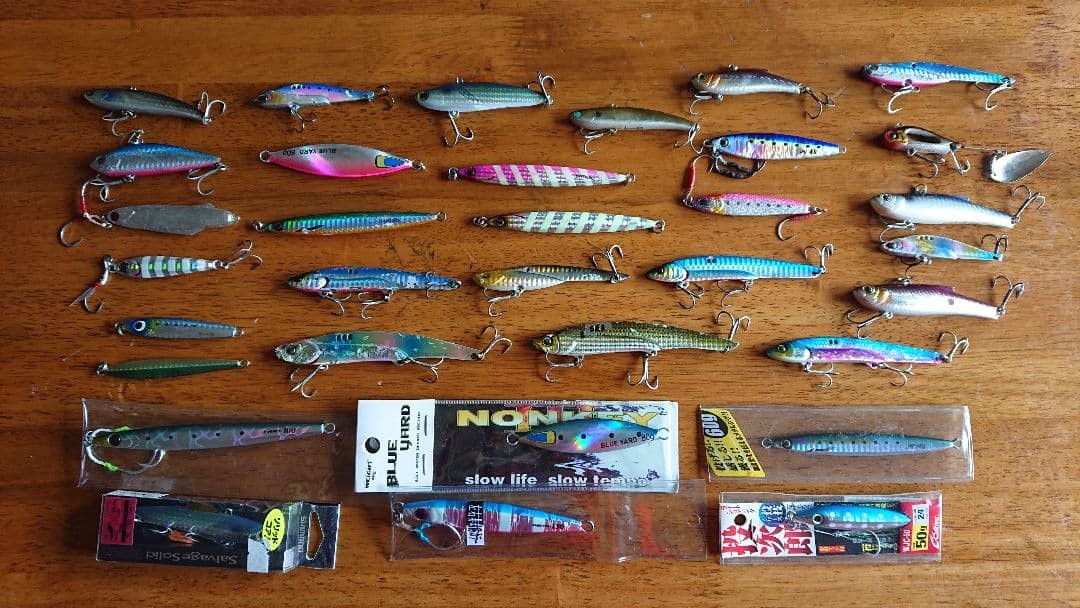 33 metal lures (ibe, ibration, jig) set - Image 1