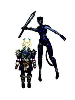 FORTNITE lynx and ragnarok lot of 2 action figures