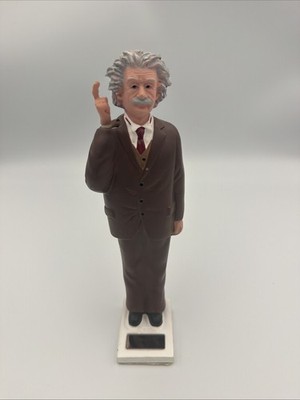 KIKKERLAND Waving Figurine ALBERT EINSTEIN Solar Energy Powered Statue THINK!