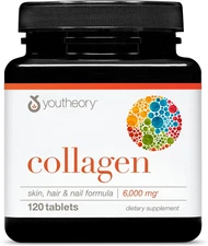 Youtheory Collagen Advanced with Vitamin C, 120 Count (1 Bottle)