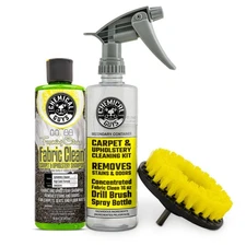 Chemical Guys Foaming Citrus Fabric Clean  Drill Brush Kit - High-Foaming St...