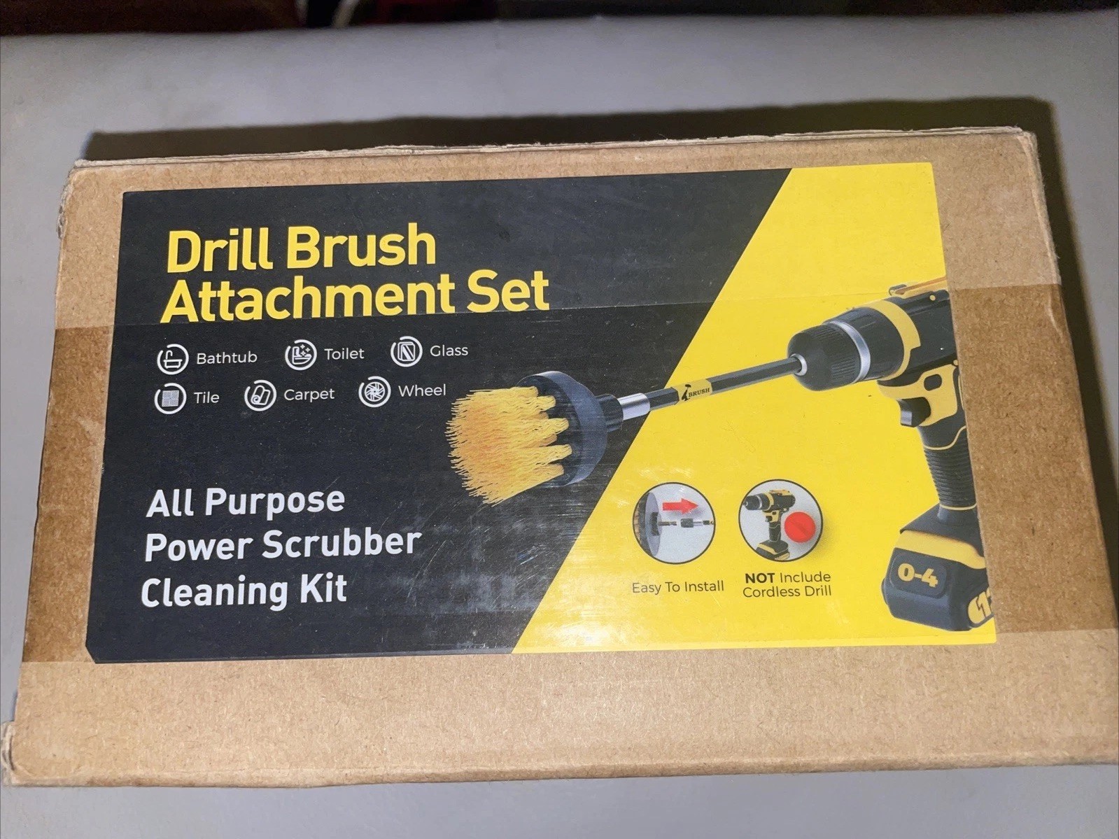 Cleaning Drill Brush Set 4 Pack Power Scrubber Brush Set Drill Brush Attachment 