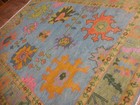 Turkish Oushak Rug,Modern Multicolored Handmade Bohemian Rug 8x10 Ft — photo 6