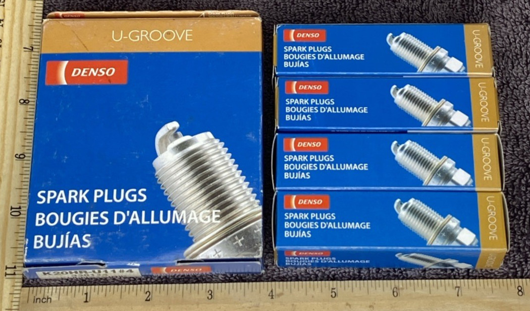 4 Denso Spark Plug 3381 K20HR-U11 Toyota FJ Cruiser 2007-2009 New Old Stock