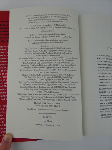 Jordan Peele Signed Out There Screaming 2023 1st Edition Autographed New - Foto 6 di 8