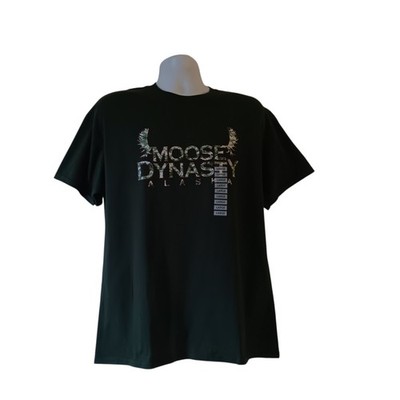 Moose Dynasty Alaska men's hunter green short-sleeve t-shirt size L