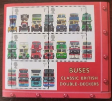 GB 2001 BUSES, Classic British Double Deckers - Miniature Sheet, MS2215 - MNH