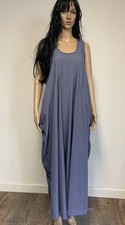 BRITTA AIRFORCE BLUE PARACHUTE MAXI DRESS SIZE 14 RRP £98 LAGENLOOK