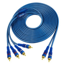 MEIRIYFA RCA Car Audio Cable Y Splitter Adapter Cord 2 Channel to 4 Channel RCA