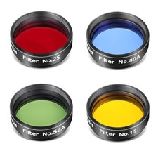 Astromania Telescope Eyepiece Filte Set 1.25 Inch Four Pcs Color Filters