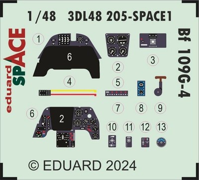 Bf 109G-4 SPACE  EDUARD / 1:48 - Eduard 3DL48205