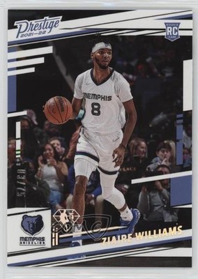 2021 Chronicles Prestige 75th Anniversary 3/75 Ziaire Williams #62 Rookie RC 4f5