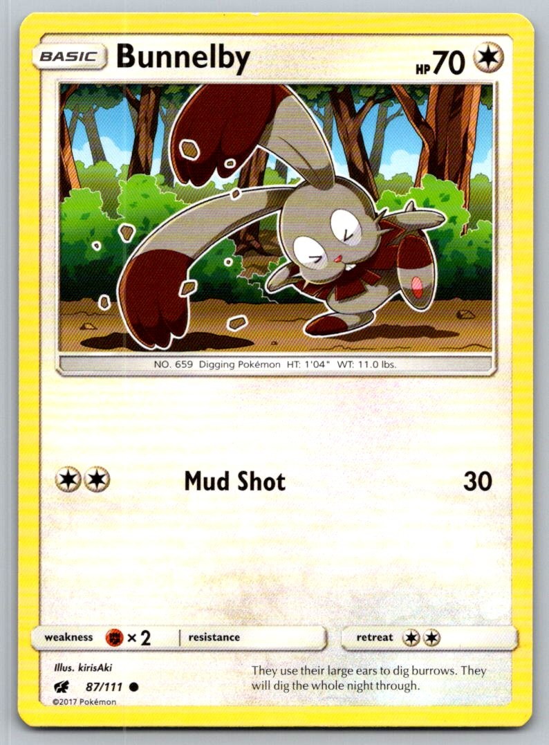 Pokemon Crimson Invasion Bunnelby Common 87/111 Lightly Played