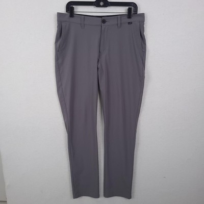 Travis Mathew Pants Mens 32x31 Gray Chino Golf Stretch Straight Leg Performance