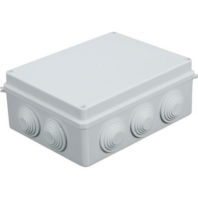 AXIOM Wetterfeste Gehäuse-Abzweigdose IP55 190 x 140 x 80 mm 10 EINTRÄGE