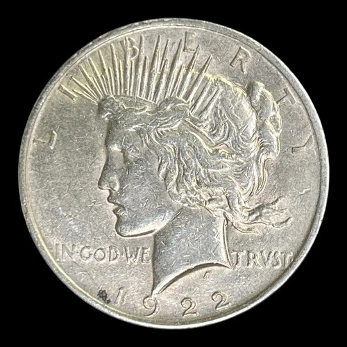 1922 Peace Silver Dollar, XF+