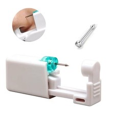 1-2Pcs Disposable Sterile Nose Piercing Kit Tool Safety Portable Self Nose POPO