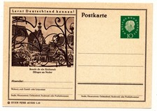 Bundesrepublik 1960 Ganzsache  - Esslingen Neckar Rathaus Michel Nr. P 53