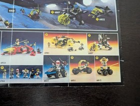 Vintage (1991) LEGO SPACE M-Tron & Blacktron II Sets Poster - RARE