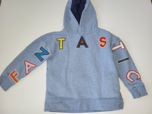 Mini Boden Fantastic Hoodie Sweatshirt size 5-6 blue