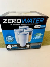 ZERO WATER Official 5-stage advanced Water Filter Replacement 4 pack NEW