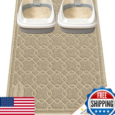 Motsamla Cat Litter Box Mat, 47"x32" XL Litter Trapping Mat, PVC, Easy Clean