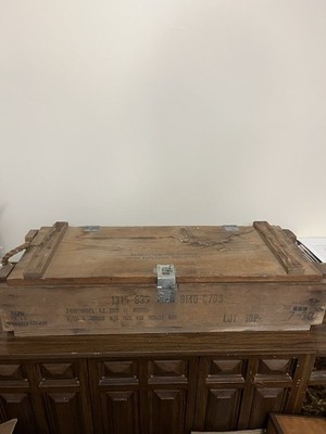 1968 Vietnam-Era 4.2  HE Mortar Ammo Crate   Commander Box & Lumber Co