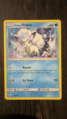Alolan Vulpix 21/145 Common Guardians Rising Pokemon Near Mint