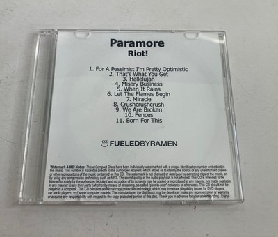 Paramore: Riot! (CD) rare promo cd