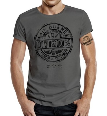 GASOLINE BANDIT T-Shirt Air Borne Division Search & Destroy S M L XL XXL  XXXL