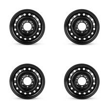 Set Of 4 18 Black Steel Wheels Rims For Nissan Truck 8x165.1 Z71g Genuine 8lug Set Of 4 18 Black Steel Wheels Rims For Nissan Truck 8x165.1 Z71g Genuine 8lug