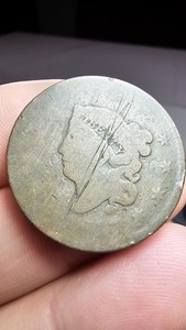 1817 Coronet Head 13 Star- Large Cent - Actual Coin Shown  