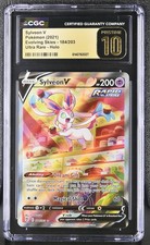 Sylveon V (Alternate Full Art) 184/203: Evolving Skies Holo CGC 10 Pristine on eBay