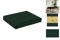 Tischdecke Rechteckig DunkelgrüN 140X220 Cm Polyester Uni-Optik